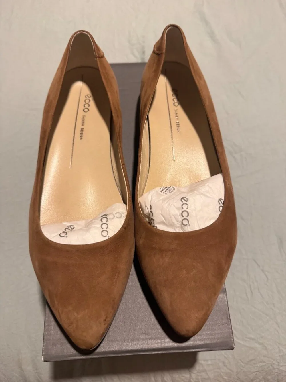 EccoShape pointy ballerina flat
